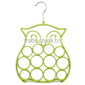 Velvet Flocked Scarf Tie Hanger Oraganizer, Owl Style photo-5