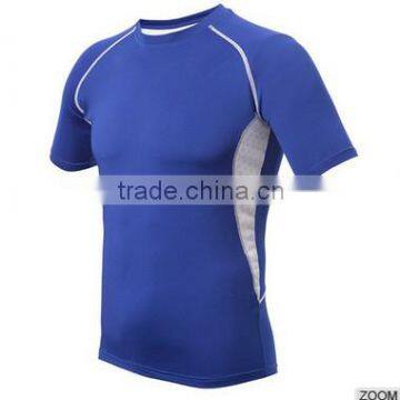 Men's Short Sleeve Plain Dye Slim Fit Football Jersey