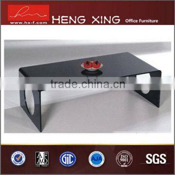 Top grade durability clear glass aluminum office table