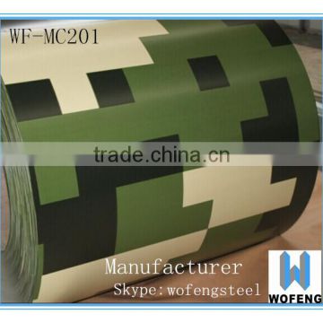 Latest design army pattern steel coils for building material