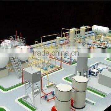 industrial building layout scale model