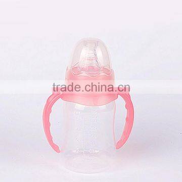 Classic infant feeder BPA free 150ml plastic pp baby bottle with handle