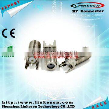 RF coaxial F type female connector for PCB