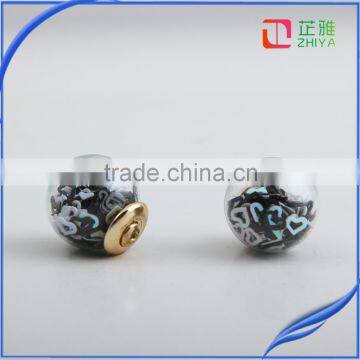 Trendy Ball Double Side Pearl Stud Earrings Glass Beads Elegant Sunflower Statement Earrings Summer Style Fashion Jewelry photo-4