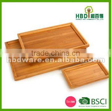 High quality bamboo tea set serving tray