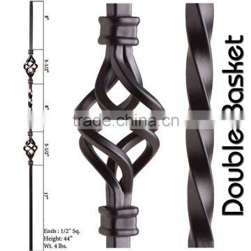 Decorative for fence wrought iron gate garden decor steel baskets