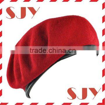 Fashion 100% Wool military navy beret