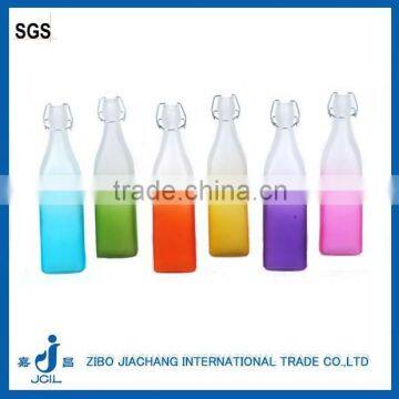 1000ml glass material glass bottle with sprayed color