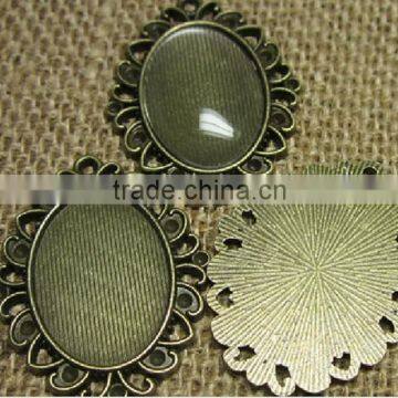 flat on bottom, domed on top bulk glass cabochons for ring blanks, pendants, earrings // wholesale Clear glass domed tiles