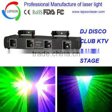 4 lens R/G/Y/P 4 beams Ballroom stage laser light