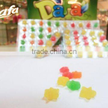 star shape gummy candy fruit soft jelly candy sweets confactionery