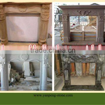 indoor marble fireplace mantel shelf