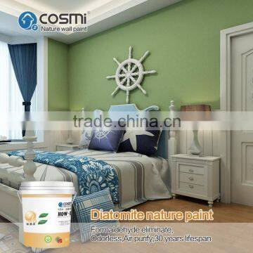 Diatomaceous mud wall paint,non formaldehyde and odorless,100% eco-friendly