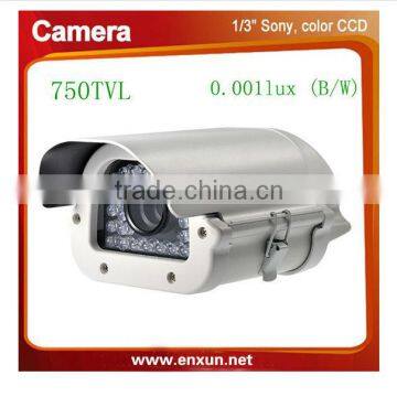 Sony 750 TVL 0.001lux (B/W) 30 Meter IR distance car license plate capture cctv camera