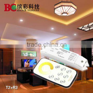 Hot selling T2+R3 Mini CT and dimming LED light controller with touch remote control