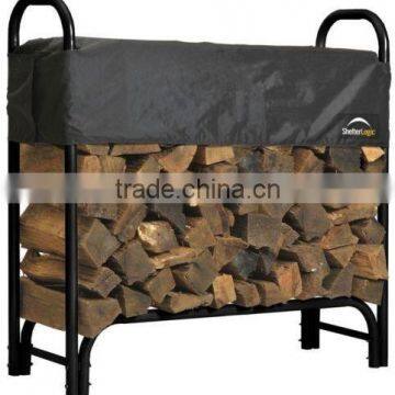 8' Heavy-Duty Firewood Rack Plus Cover,20" x 48" x 38" (Height) Firewood Rack Cover Poly Cover