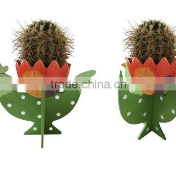 Easter Wooden hen flower pot holder decoration easter wooden flower pot base for home decoration