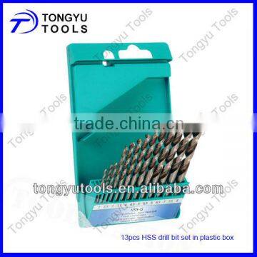 13Pcs HSS Drill Bits Set