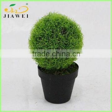 Making Cheap Artificial Grass Ball Bonsai for Table Decorative Sale
