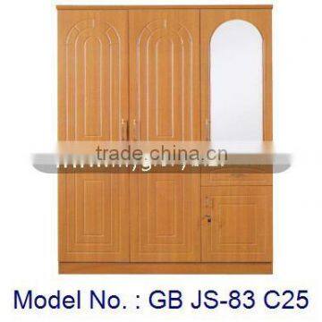 MDF Furniture Wardrobe With Mirror 3 Doors Closet, bedroom furniture wardrobe with mirror, latest bedroom furniture designs