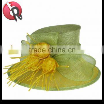 women sinamay church hats with flowers