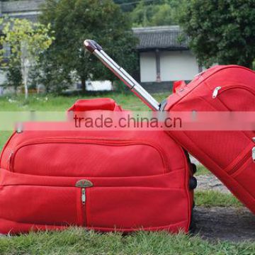 travel trolley luggage bag red 20"