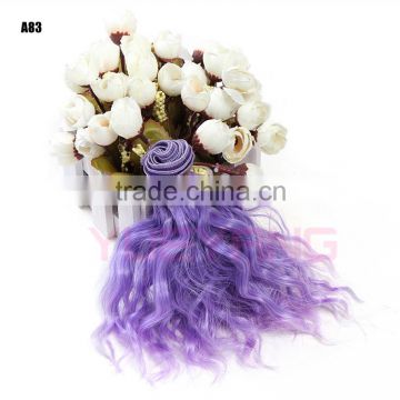 Purple Loose Wavy Bulk Hair Piece