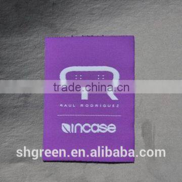 High Definition Soft Damask Woven Labels,weaving Letters Design Tags