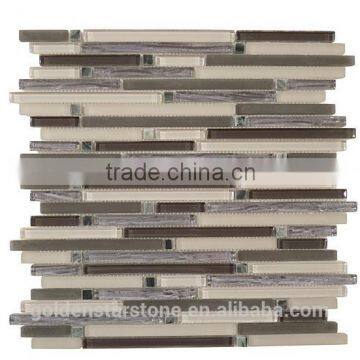 Classic Slate mix crystal glass mosaic tile