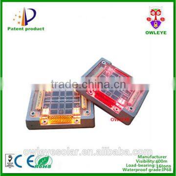 Thin solar energy led flare pavement marker