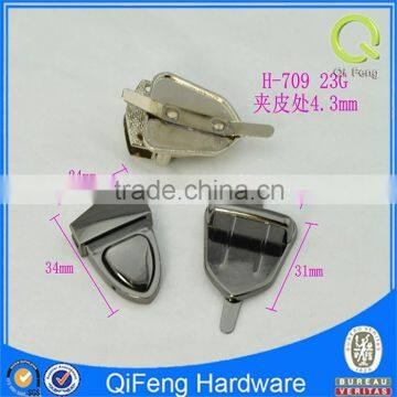 H-709 Zinc Alloy Metal Lock New Design Hardware Bag Lock,press Lock