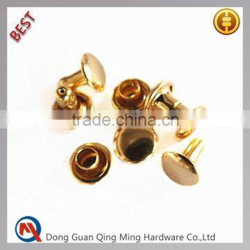 6mm Decorative Brass Rivets For leather, hangbags