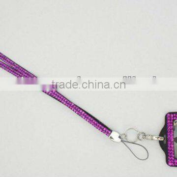 ID Holder Rhinestone Lanyard