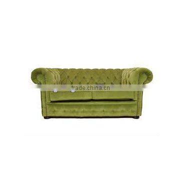 modern chesterfield green leather sofa