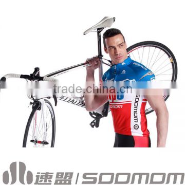 2014 Soomom New Style Women Sublimation Printing 100% Polyester Cycling Summer Tops Custom Cycling Jerseys Cycle Clothing Sale