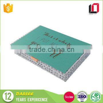 New design high quality gift packaging box custom printable cardboard box
