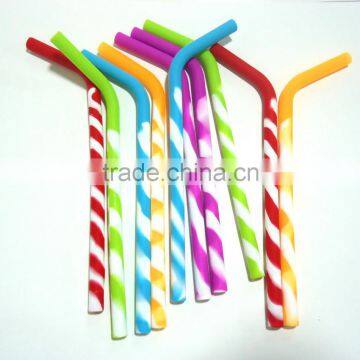 2016 Beautiful Design Silicone Straws Extra Wide Thick Shake Long Plastic Drinking Straw