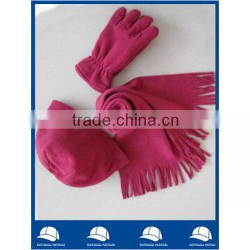 wholesale china manufacturer supplier custom logo new product for 2015 fashion alibaba women fleece hat scarf gloves winter sets