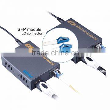 uncompressed fiber optic extender 1080p 60hz HDMI media converter 10km over single mode