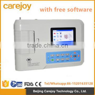 New Digital Portable 3 Channel ECG/ EKG machine with pc software