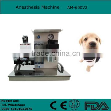 CE ISO approved Portable Veterinary Vet Anesthesia Machine apparatus with Evaporator AM-600V2 for animal