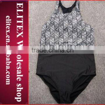 Wholesale Black Ladies New Latest High Waisted Swimsuit 2017