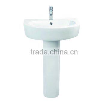 Bathroom floor stand full pedestal ceramic basin