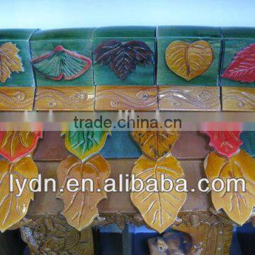 terracotta material glazed scale roof tile