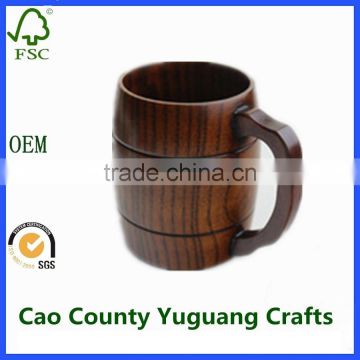 custom wholesale coffee beans storage wooden cup