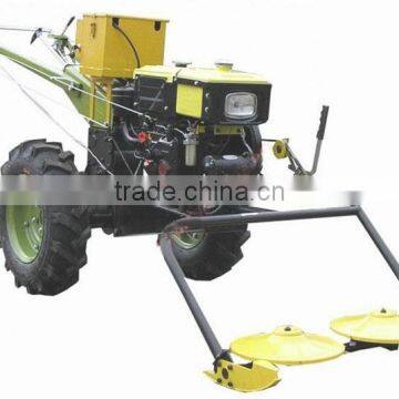 two disc grass mower, grass cutter for walking tractor