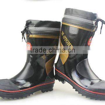 Popular in Japan Market Custom Made Cheap Unisex Wellies Rubber Rain Boots photo-4