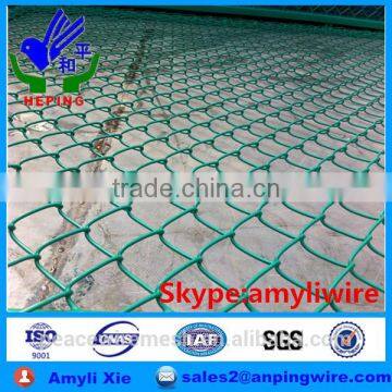 pvc fence green chain link fence temporary fence for roadway fence and playground fence