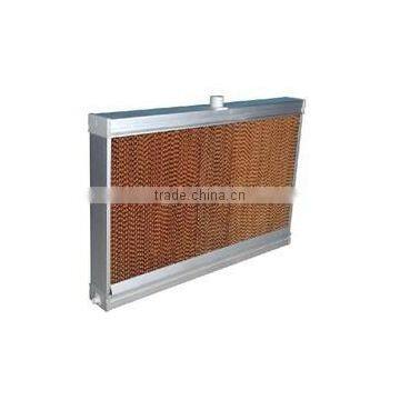 evaporative cooling pad with frame