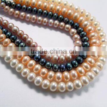 2016 fashion AAA button shape pearl necklace